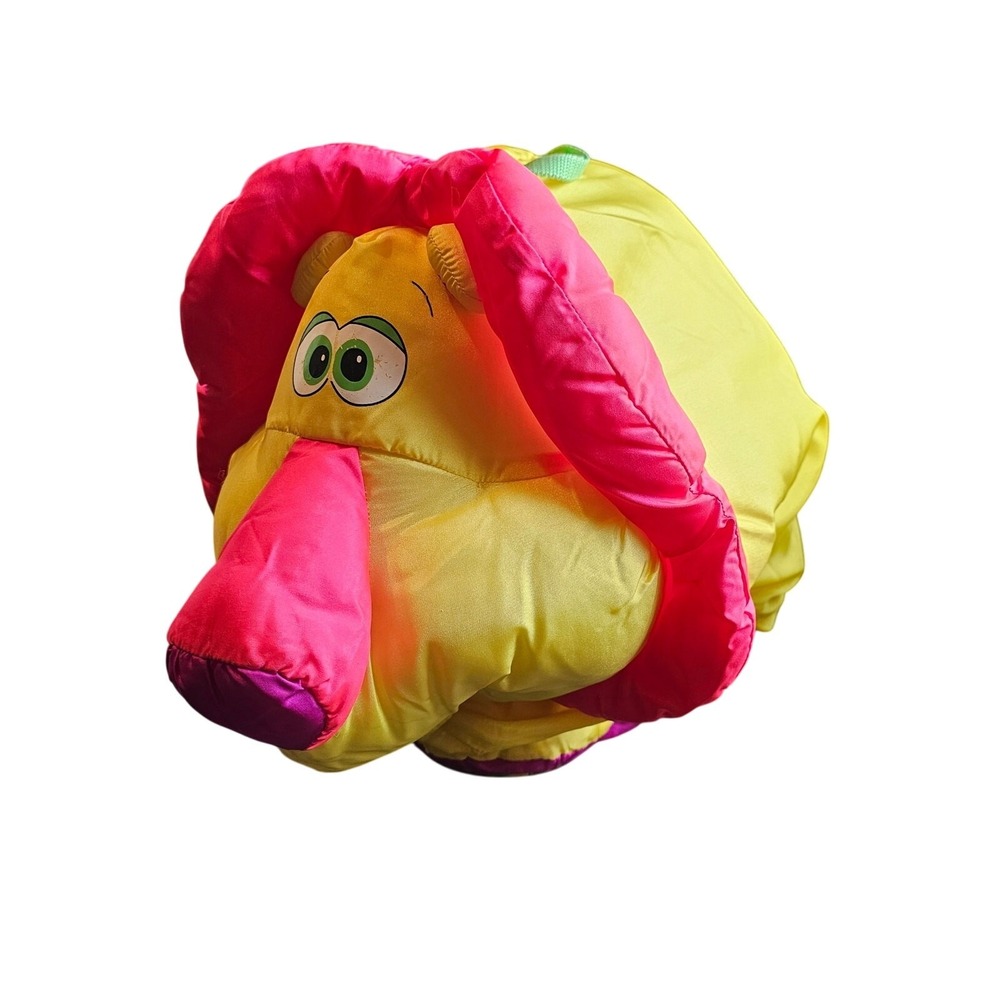 Fisher Price‎ Puffalump Big Things Yellow Lion Stuffed Plush Toy Pillow Huge 24"